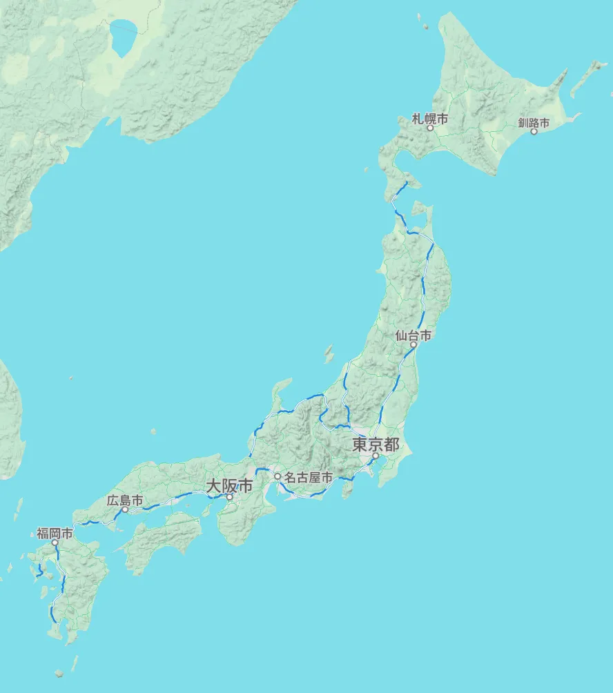 A screenshot of the completed map