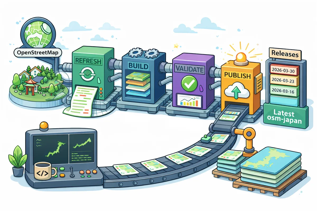 OpenStreetMapベースのタイル配信パイプラインの裏側